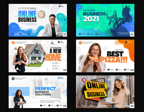 YouTube Thumbnail Template Pack