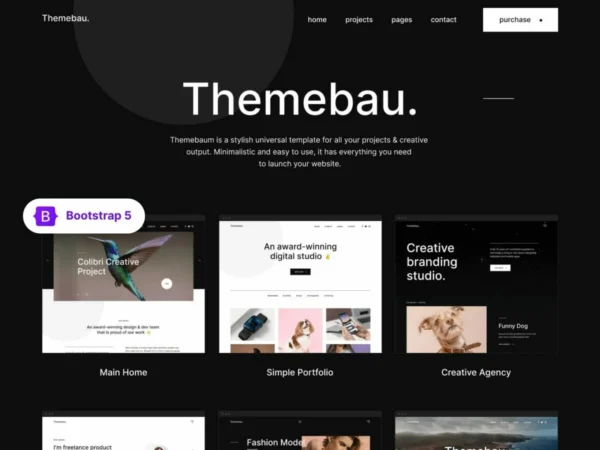 Minimalist Portfolio Website Template
