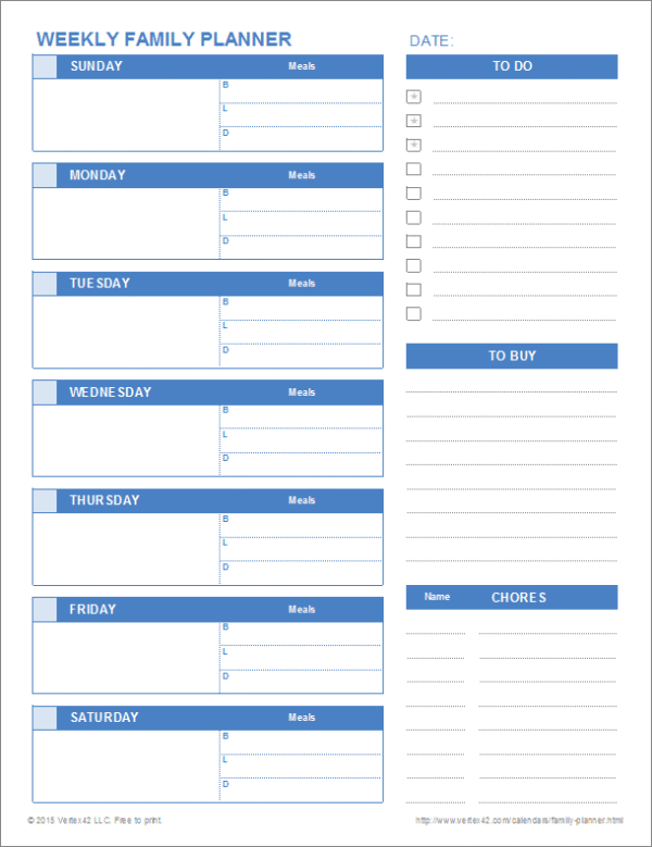 Family Calendar Overview
